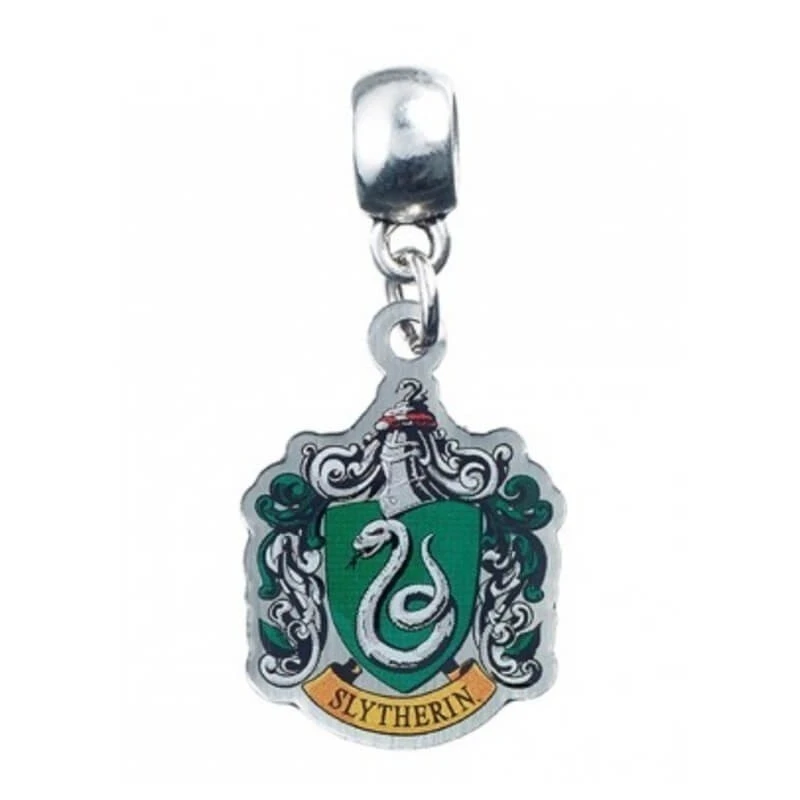 Abalorio Harry Potter Slytherin Escudo Baño De Plata 3 Abalorio Harry Potter Slytherin Escudo Baño De Plata