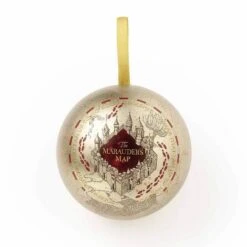 Adorno Bola De Navidad Harry Potter Con Pin Mapa Del Merodeador