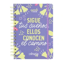 Agenda Escolar 2024/2025 Amelie Semana Vista 12 Meses A5