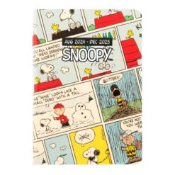 Agenda Escolar 2024/2025 Snoopy Semana Vista 17 Meses Pocket