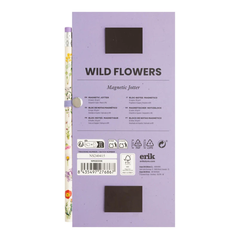 Bloc De Notas Magnetico Wild Flowers 4 Bloc De Notas Magnetico Wild Flowers - Imagen 2
