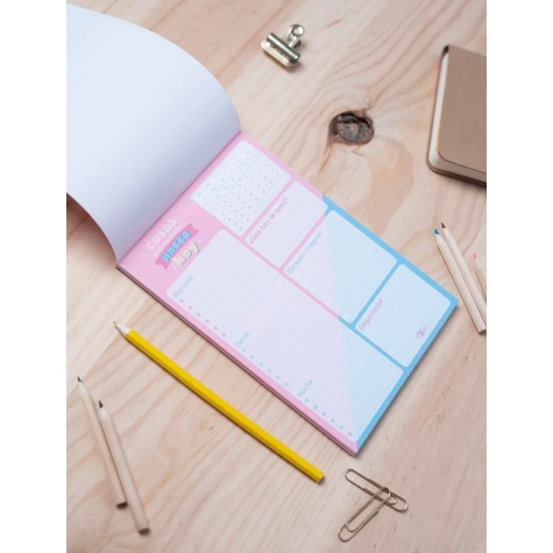 Bloc Notas De Escritorio Carouge Blue & Pink 4 Bloc Notas De Escritorio Carouge Blue & Pink - Imagen 2