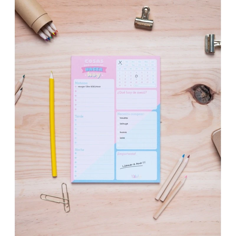 Bloc Notas De Escritorio Carouge Blue & Pink 6 Bloc Notas De Escritorio Carouge Blue & Pink - Imagen 4