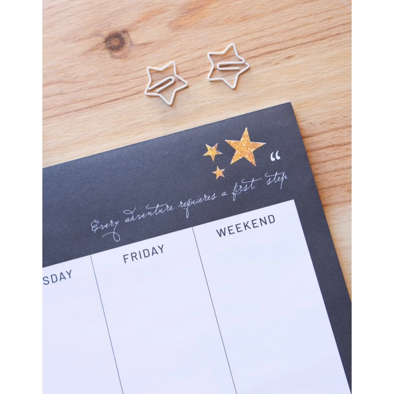 Bloc Planificador Semanal A3 Glitter Gold 9 Bloc Planificador Semanal A3 Glitter Gold - Imagen 7