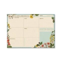 Bloc Planificador Semanal A4 Botanical Español