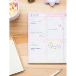 Bloc Planificador Semanal A4 Carouge Blue & Pink Ita -Eric Ventas bloc planificador semanal a4 carouge blue pink ita 6