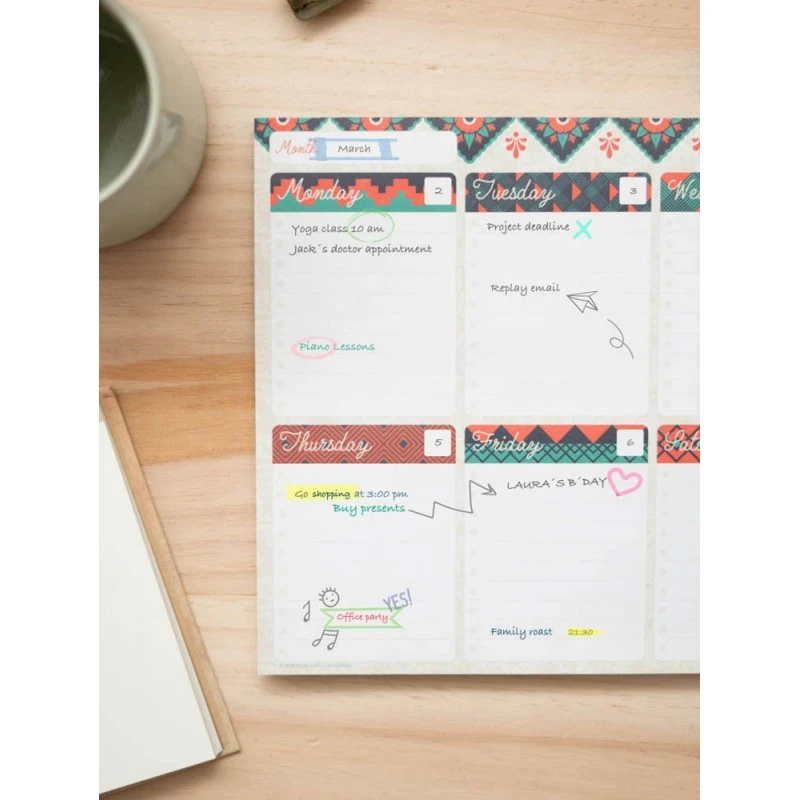 Bloc Planificador Semanal A4 Frida Kahlo Surrealisme Collection 9 Bloc Planificador Semanal A4 Frida Kahlo Surrealisme Collection - Imagen 7