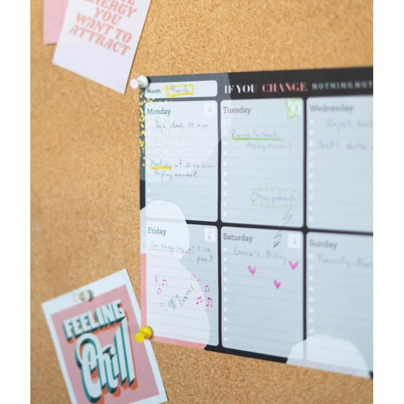 Bloc Planificador Semanal A4 Glitter Gold Dreams 8 Bloc Planificador Semanal A4 Glitter Gold Dreams - Imagen 6