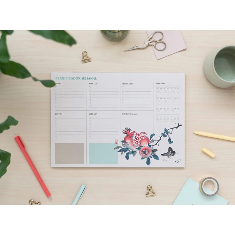 Bloc Planificador Semanal A4 Japanese Español 4 Bloc Planificador Semanal A4 Japanese Español - Imagen 2