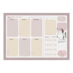 Bloc Planificador Semanal A4 Raquel Beck