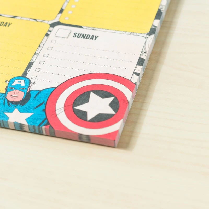 Bloc Planificador Semanal Capitan America Escudo Marvel A4 8 Bloc Planificador Semanal Capitan America Escudo Marvel A4 - Imagen 6