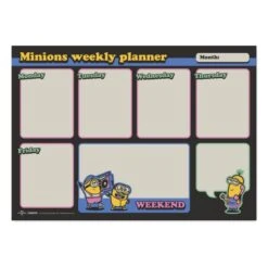 Bloc Planificador Semanal Minions A4