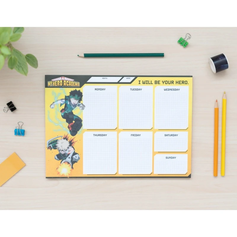 Bloc Planificador Semanal My Hero Academia A4 5 Bloc Planificador Semanal My Hero Academia A4 - Imagen 3