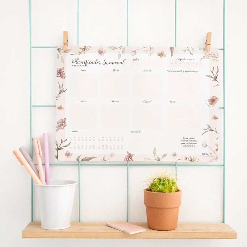 Bloc Planificador Semanal Raquel Beck A4 9 Bloc Planificador Semanal Raquel Beck A4 - Imagen 7