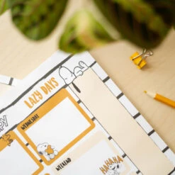 Bloc Planificador Semanal Snoopy Lazy Days A4 -Eric Ventas bloc planificador semanal snoopy lazy days a4 4