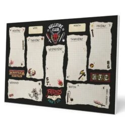 Bloc Planificador Semanal Stranger Things A4