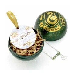 Bola De Navidad Harry Potter Slytherin Con Collar De Regalo -Eric Ventas bola de navidad harry potter slytherin con collar de regalo 2
