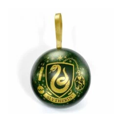 Bola De Navidad Harry Potter Slytherin Con Collar De Regalo