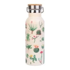 Botella Metalica Botanical Cacti