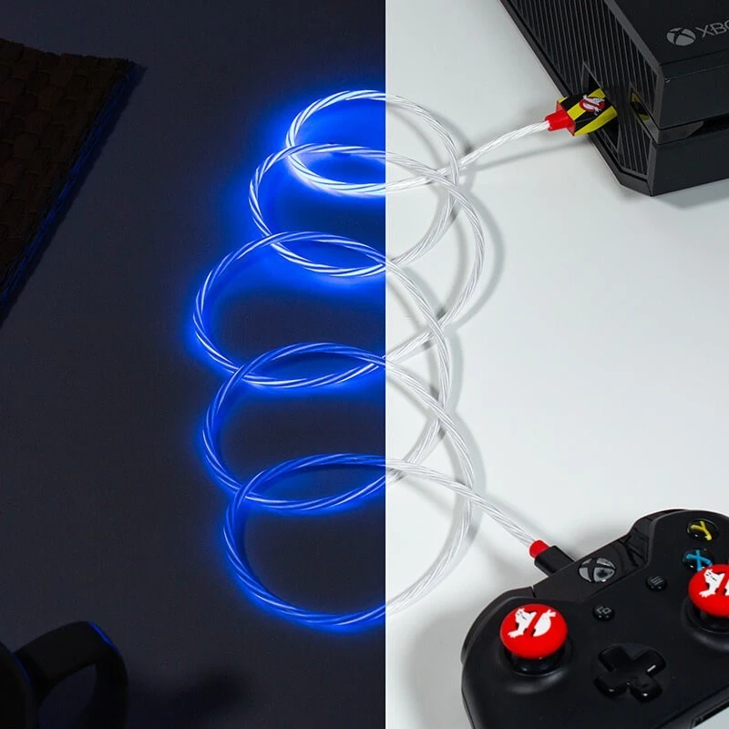 Cable USB PS4 & Xbox One Cazafantasmas Con LED & Grips 4 Cable USB PS4 & Xbox One Cazafantasmas Con LED & Grips - Imagen 2