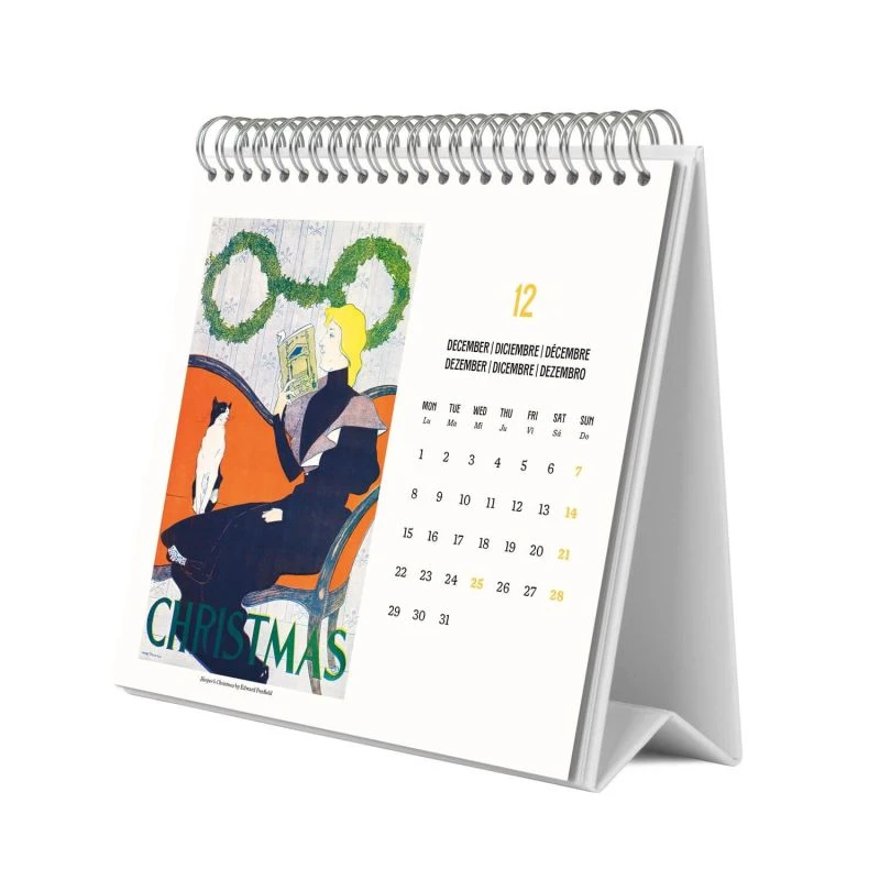 Calendario De Escritorio 2025 Art Nouveau 4 Calendario De Escritorio 2025 Art Nouveau - Imagen 2
