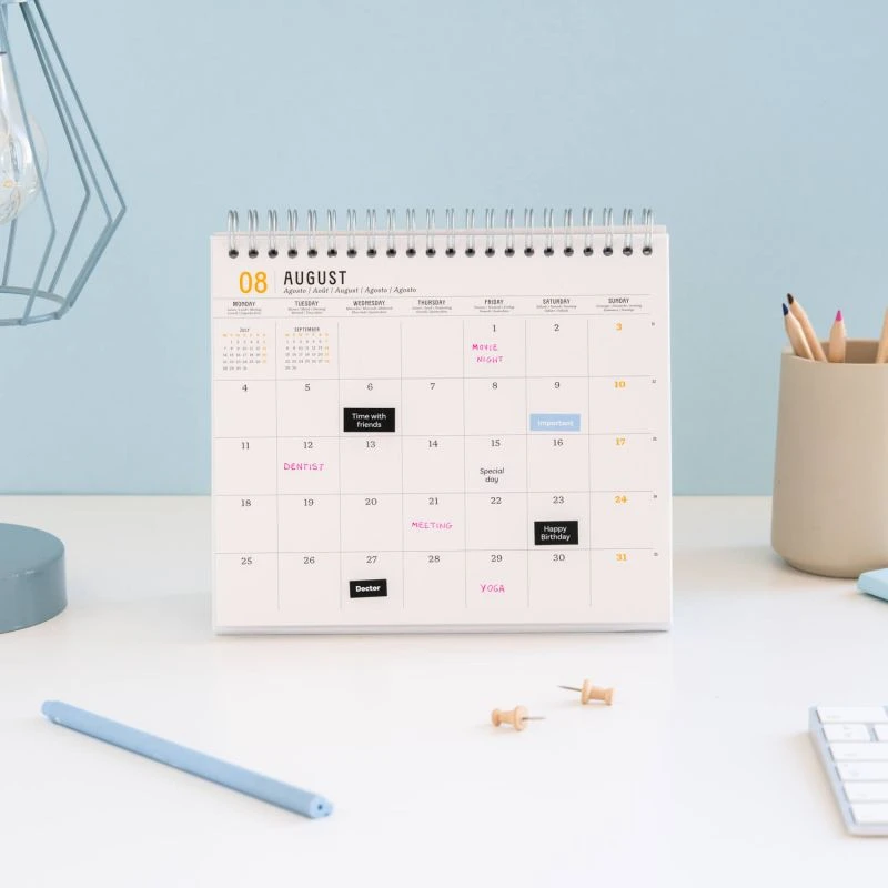 Calendario De Escritorio 2025 Art Nouveau 9 Calendario De Escritorio 2025 Art Nouveau - Imagen 7