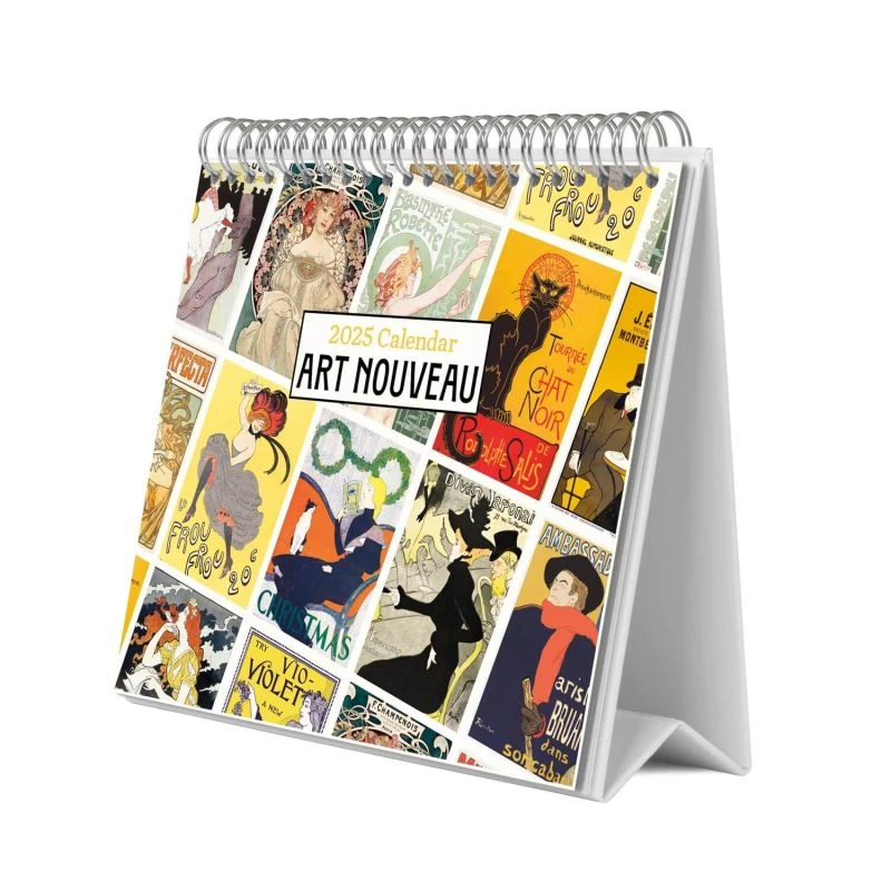 Calendario De Escritorio 2025 Art Nouveau 3 Calendario De Escritorio 2025 Art Nouveau