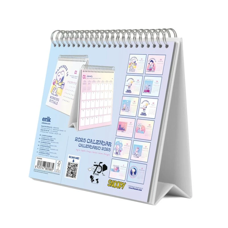Calendario De Escritorio 2025 Snoopy 6 Calendario De Escritorio 2025 Snoopy - Imagen 4