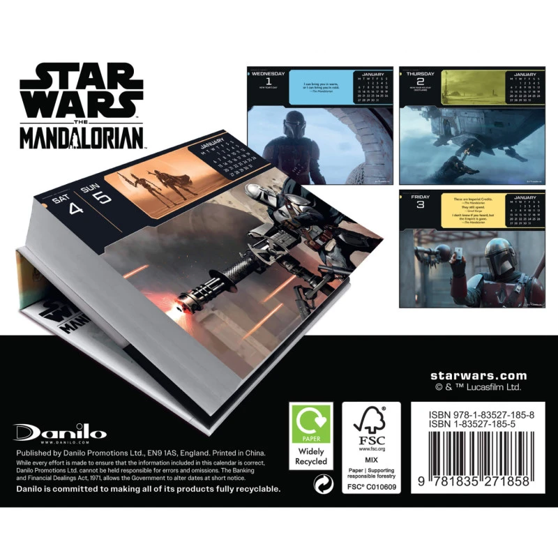 Calendario De Escritorio 2025 Star Wars The Mandalorian Dia Pagina 4 Calendario De Escritorio 2025 Star Wars The Mandalorian Dia Pagina - Imagen 2