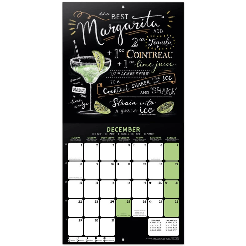 Calendario De Pared 2025 Cocktails 5 Calendario De Pared 2025 Cocktails - Imagen 3