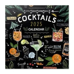 Calendario De Pared 2025 Cocktails