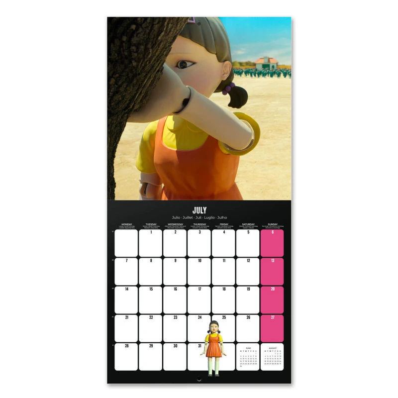 Calendario De Pared 2025 El Juego Del Calamar 5 Calendario De Pared 2025 El Juego Del Calamar - Imagen 3