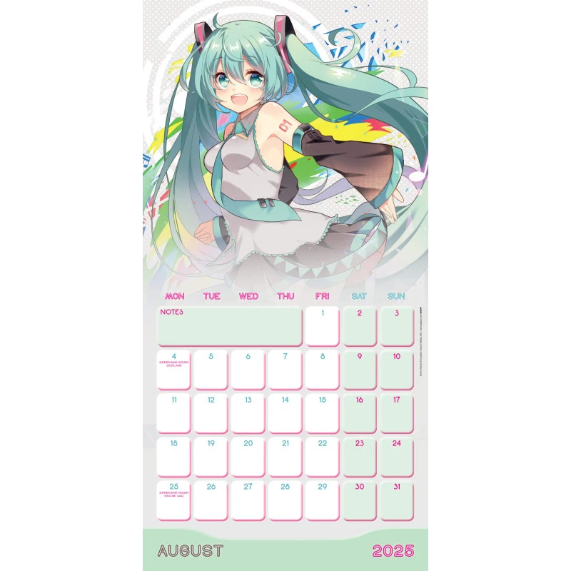 Calendario De Pared 2025 Hatsune Miku 6 Calendario De Pared 2025 Hatsune Miku - Imagen 4