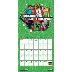 Calendario De Pared 2025 Minecraft 8 Calendario De Pared 2025 Minecraft -Eric Ventas calendario de pared 2025 minecraft 2