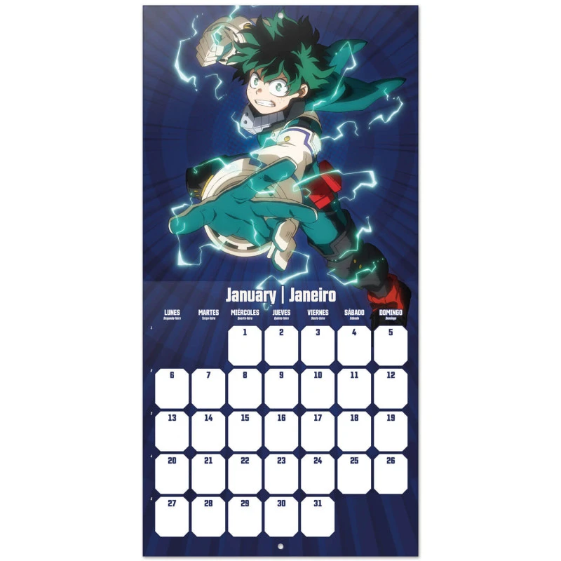 Calendario De Pared 2025 My Hero Academia 5 Calendario De Pared 2025 My Hero Academia - Imagen 3