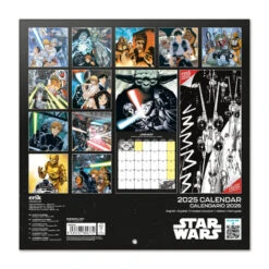 Calendario De Pared 2025 Star Wars -Eric Ventas calendario de pared 2025 star wars 1