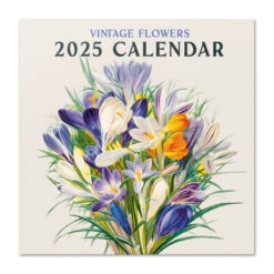 Calendario De Pared 2025 Vintage Flowers