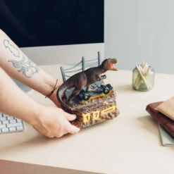 Calendario Perpetuo 3D Jurassic Park T-Rex -Eric Ventas calendario perpetuo 3d jurassic park t rex 4