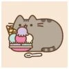 Canvas 30X30 Cm Pusheen The Cat Ice Cream -Eric Ventas canvas 30x30 cm pusheen the cat ice cream