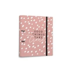 Carpeta 2 Anillas Troquelada Premium Glitter Gold Dreams Pink