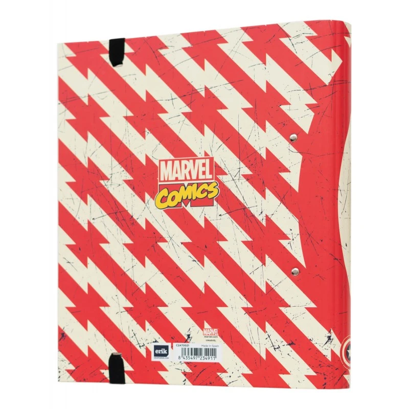 Carpeta 2 Anillas Troquelada Premium Marvel Captain America Shield 4 Carpeta 2 Anillas Troquelada Premium Marvel Captain America Shield - Imagen 2