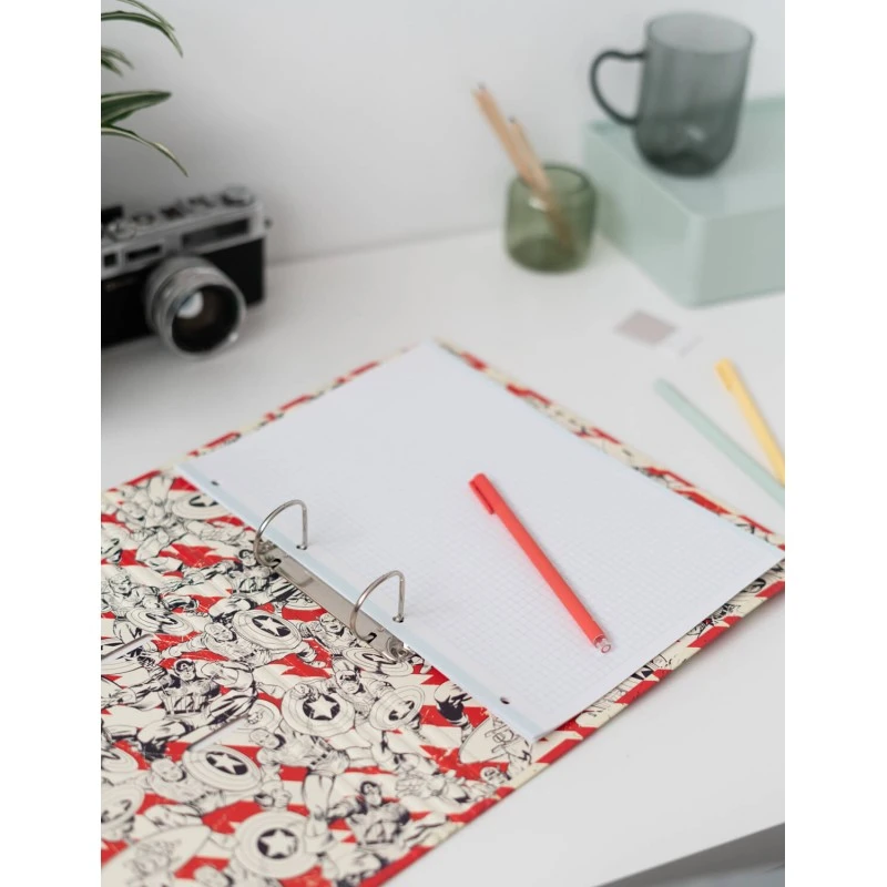 Carpeta 2 Anillas Troquelada Premium Marvel Captain America Shield 7 Carpeta 2 Anillas Troquelada Premium Marvel Captain America Shield - Imagen 5