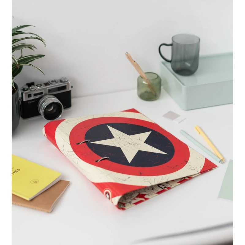 Carpeta 2 Anillas Troquelada Premium Marvel Captain America Shield 9 Carpeta 2 Anillas Troquelada Premium Marvel Captain America Shield - Imagen 7
