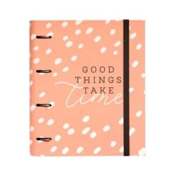 Carpeta 4 Anillas Troquelada Premium Glitter Gold Dreams