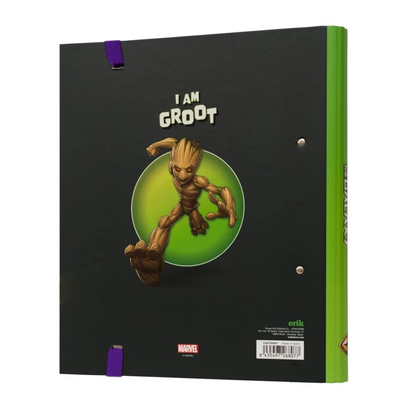 Carpeta Escolar 2 Anillas Groot Marvel 4 Carpeta Escolar 2 Anillas Groot Marvel - Imagen 2