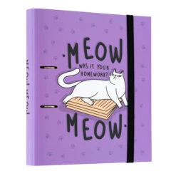 Carpeta Escolar 2 Anillas Meow Meow Cats