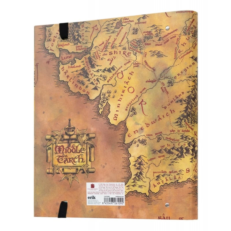 Carpeta Escolar 4 Anillas El Señor De Los Anillos Tierra Media 4 Carpeta Escolar 4 Anillas El Señor De Los Anillos Tierra Media - Imagen 2
