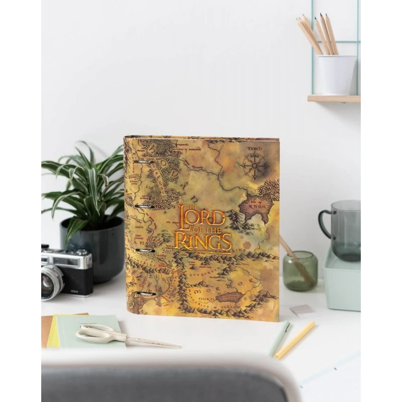 Carpeta Escolar 4 Anillas El Señor De Los Anillos Tierra Media 6 Carpeta Escolar 4 Anillas El Señor De Los Anillos Tierra Media - Imagen 4