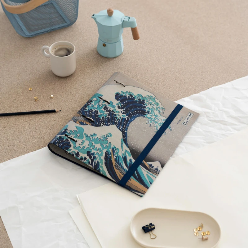 Carpeta Escolar 4 Anillas Hokusai 6 Carpeta Escolar 4 Anillas Hokusai - Imagen 4