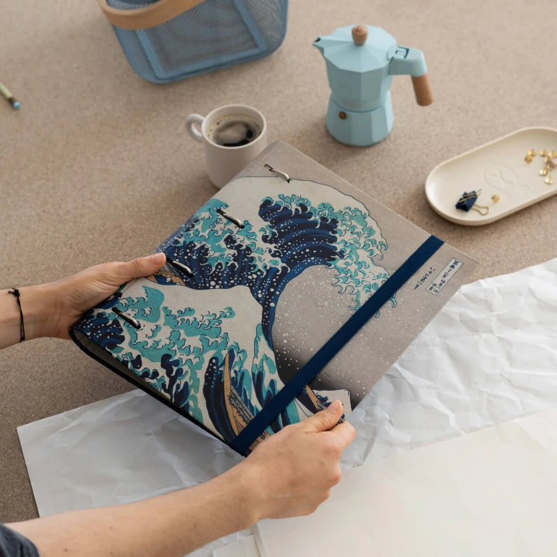 Carpeta Escolar 4 Anillas Hokusai 9 Carpeta Escolar 4 Anillas Hokusai - Imagen 7